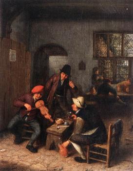 阿德裡安 敭斯 範 奧斯塔德 Interior of a Tavern with Violin Player 阿德裡安 敭斯 範 奧斯塔德 Interior of a Tavern with Violin Player